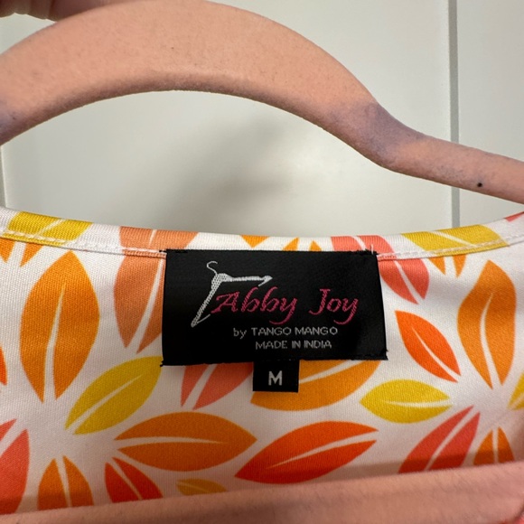 Orange and yellow summer dress - Picture 2 of 3